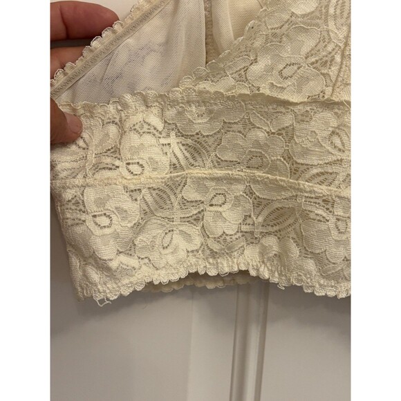 Free People Womens Gallon Lace Floral Nude Racerback Lace Bralette Size  S/P - Picture 4 of 12